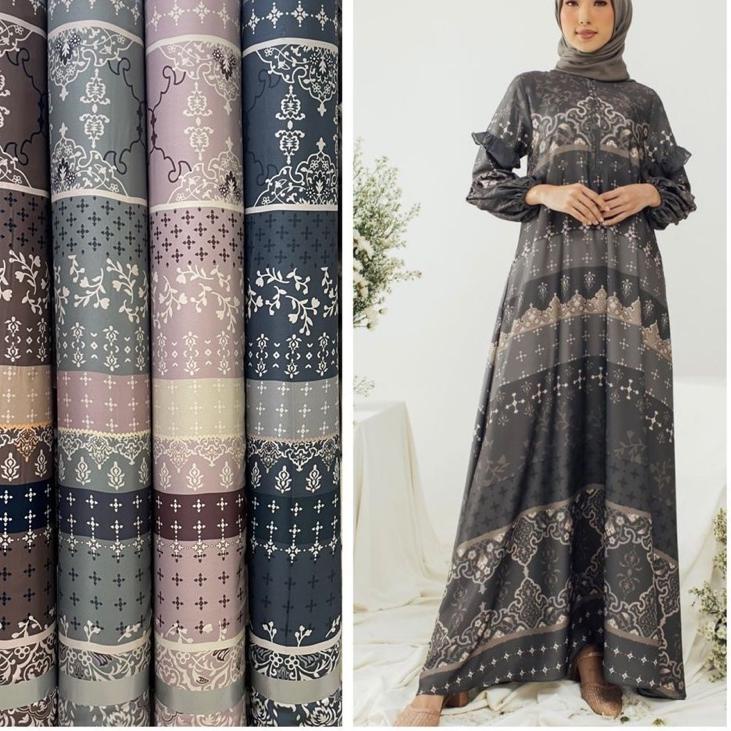 LKR.21Jl22ᴹ– Kain Premium Silk kirani / bahan gamis/ kain silk meteran / maxmara luxury