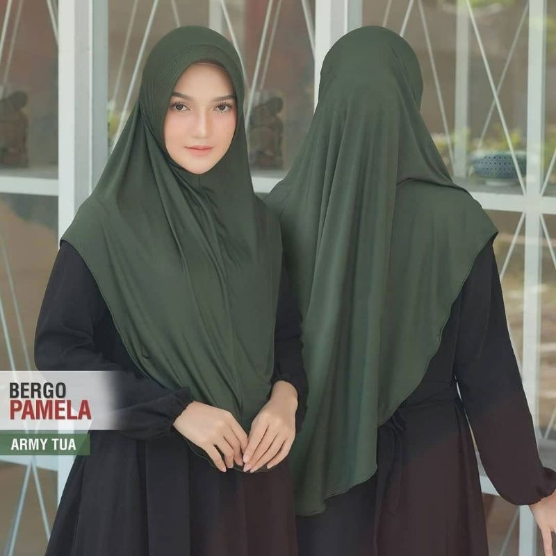 Jilbab bergo pamela Jersey / jilbab sport / Hijab Instan Jersey pinguin Jilbab Bergok Khimar Pinguin PET ANTEM Bahan Jersey Super / Jilbab Bergok Jersey / Kerudung Jersey Premium / Khimar Jersey-1