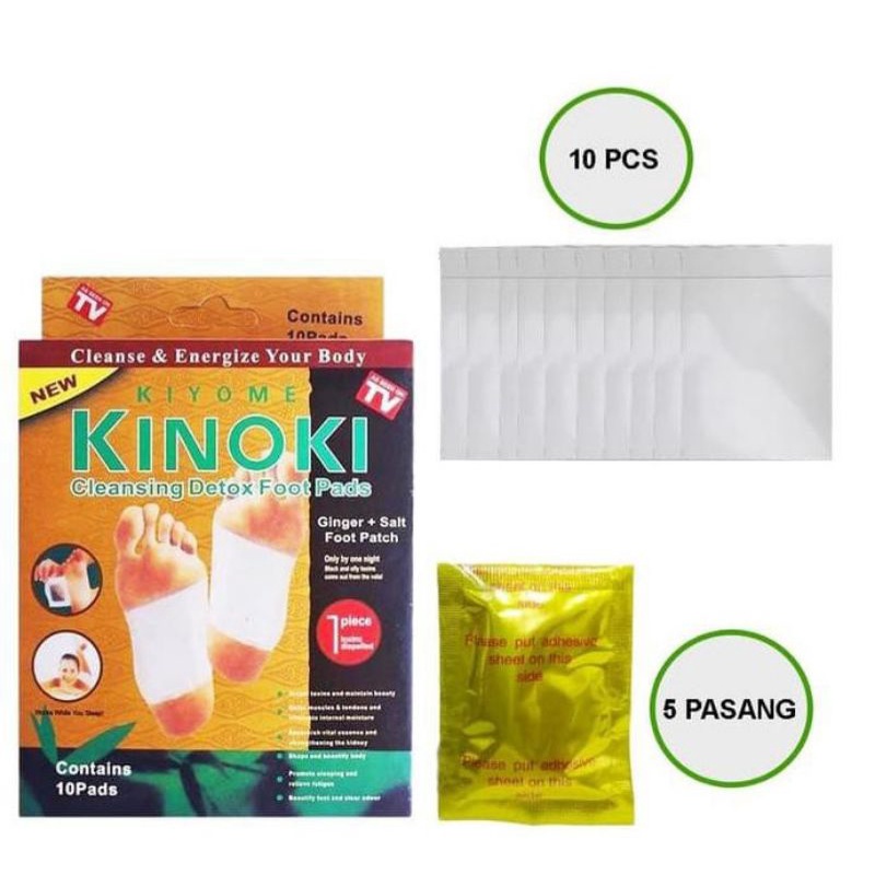 Kinoki Gold Koyo Kaki (1 Box Isi 10 Pcs) / Kinoki Koyo Kaki Detox / Koyo Kesehatan Ampuh Membuang Racun / Koyo Penerap Racun / Koyo Kaki Detoks Racun