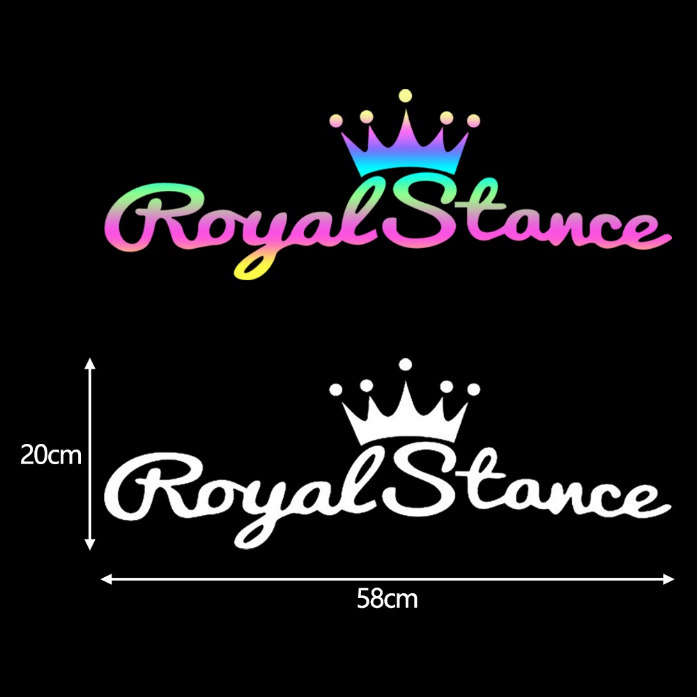 Royalstance Windshiled Sticker Laser MidNight Stiker Mobil Dekorasi Pintu Mobil Decal