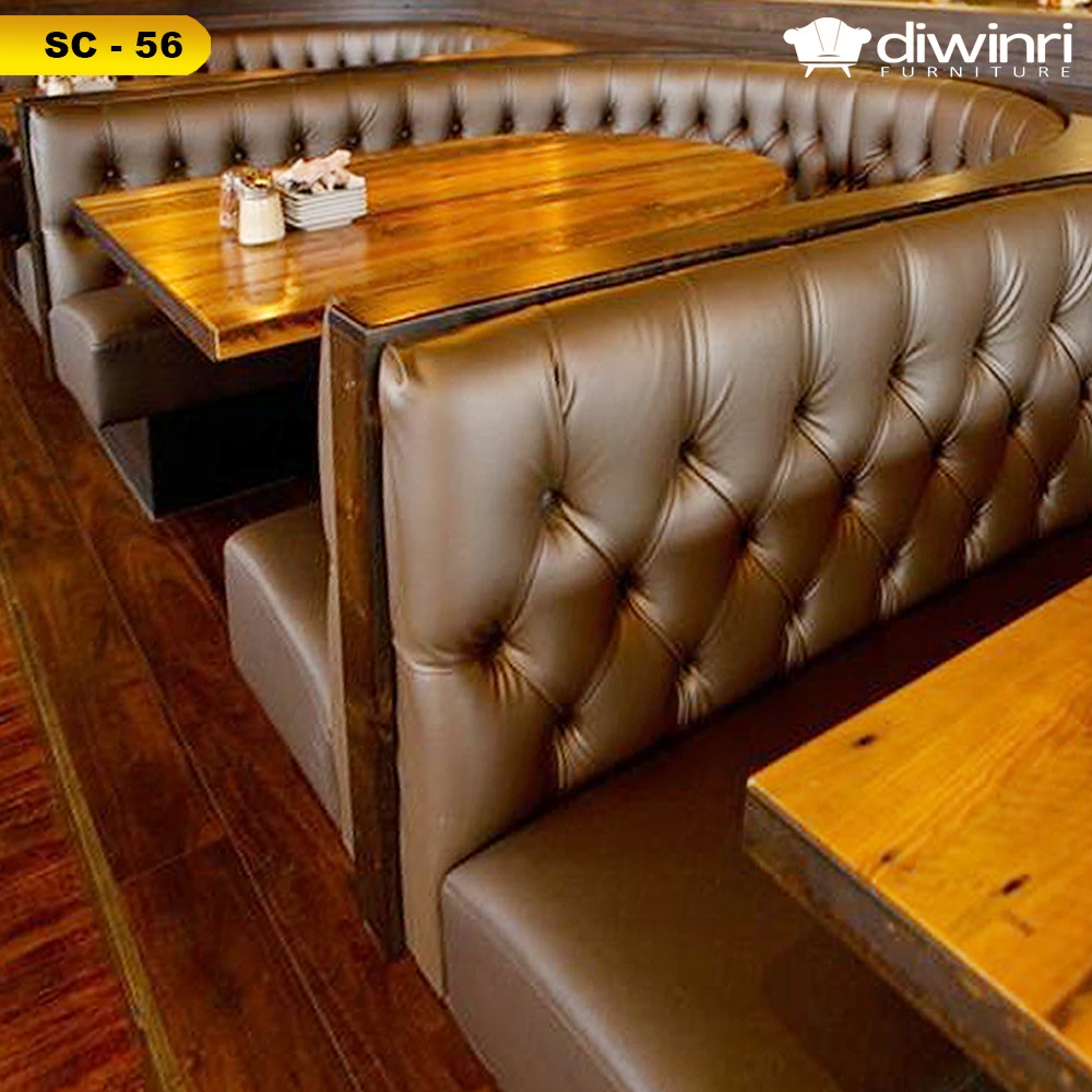 Sofa Cafe 1/2 Corner Seribu Kancing SC - 56