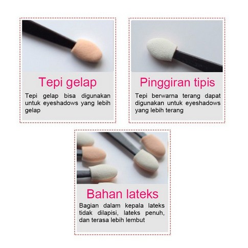 Kuas Eyeshadow Sponge eyeshadow Kuas makeup Eye Make Up