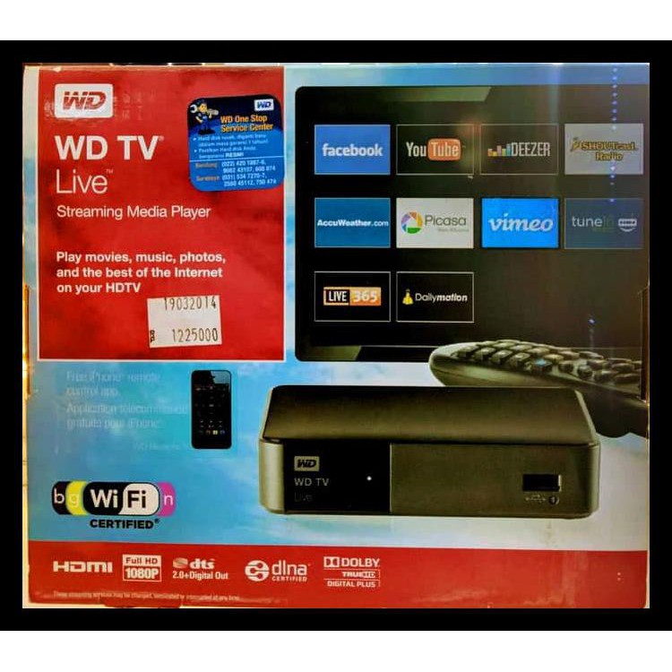 Terjamin  Wd Tv Live Streaming Smart Media Player Western Digital Youtube Best Seller