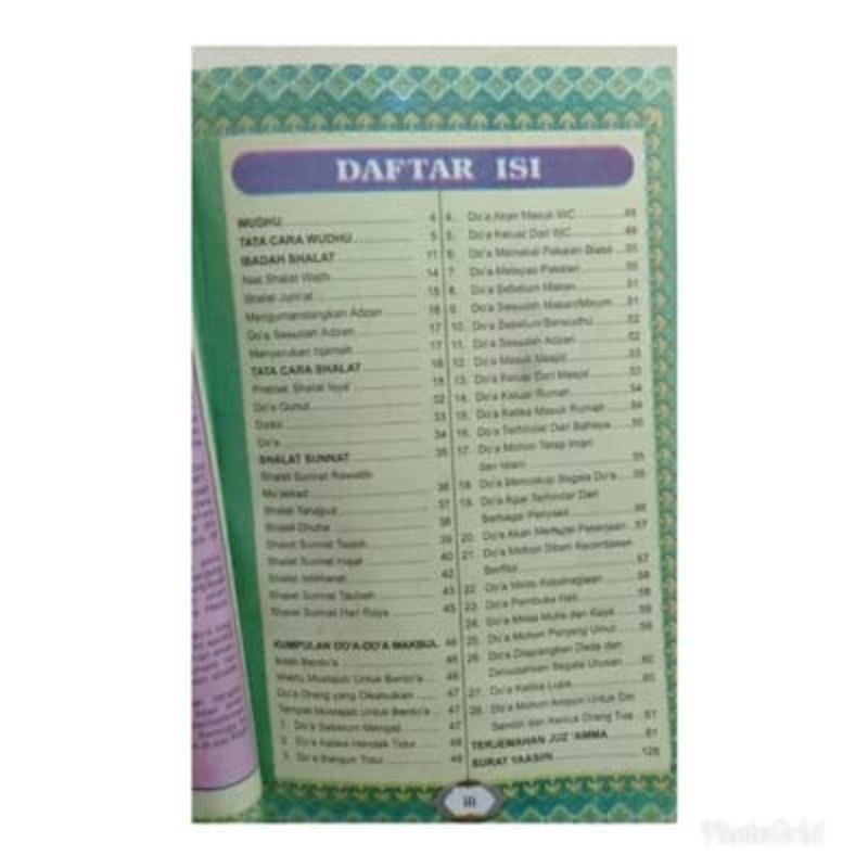 buku materi belajar shalat dan berdoa,juz'amma (15×24cm)