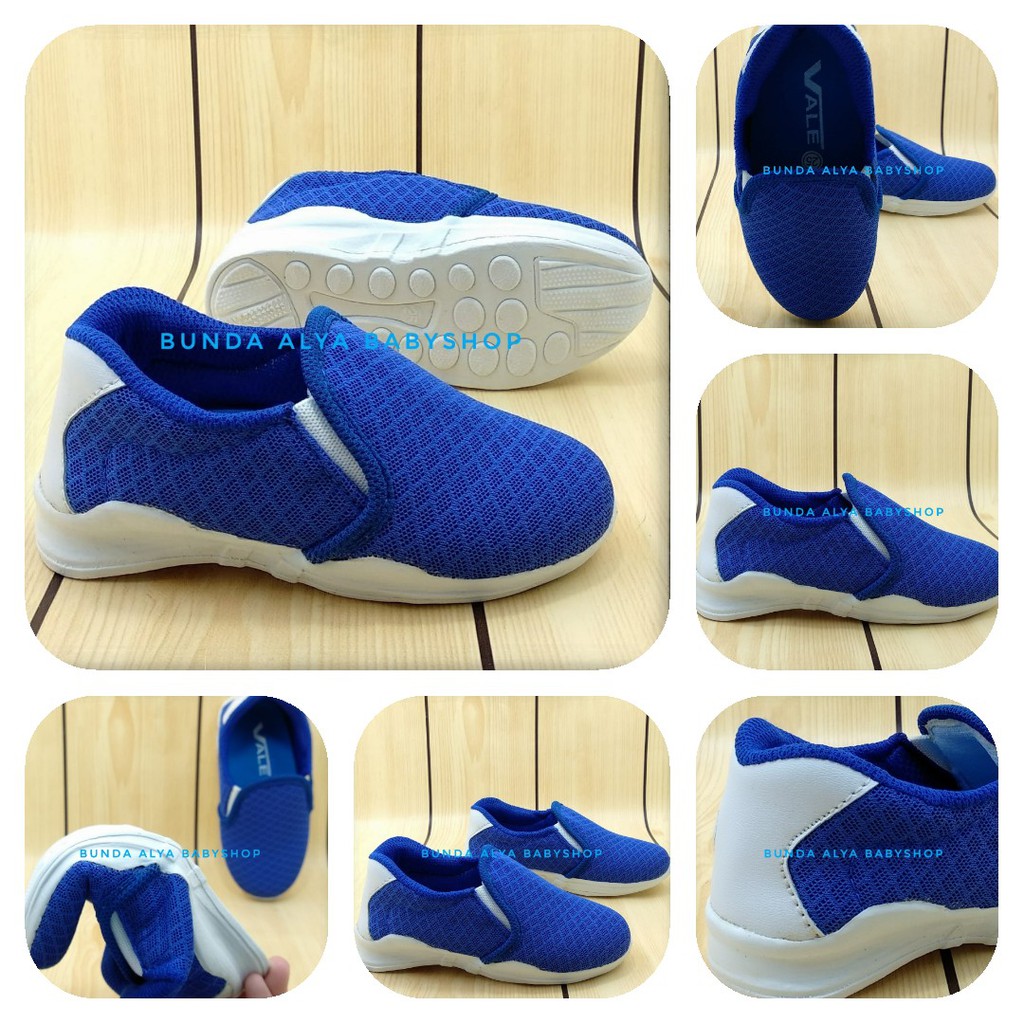 Sepatu Anak Laki Laki 2 - 6 Tahun Sport BIRU Sepatu Anak Cowok Cewek Sport Slip ON Alas Karet Anti Licin  Size 22 - 35