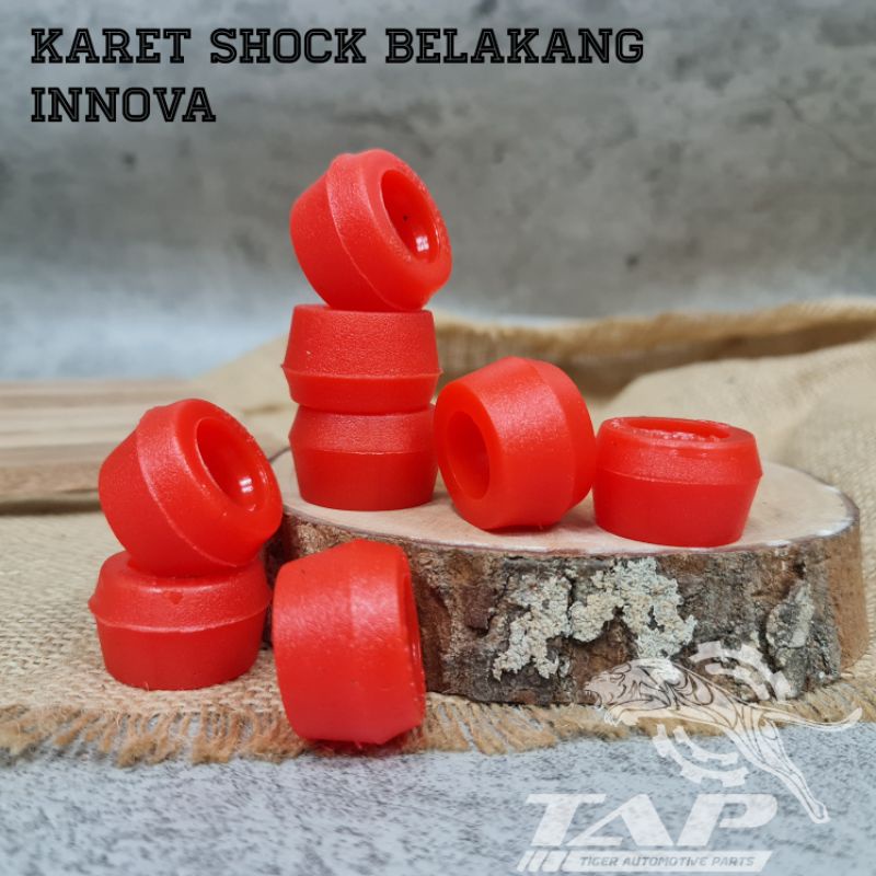 KARET SHOCK BREAKER BELAKANG - KARET SOK INNOVA FORTUNER HILUX MERAH SILICONE