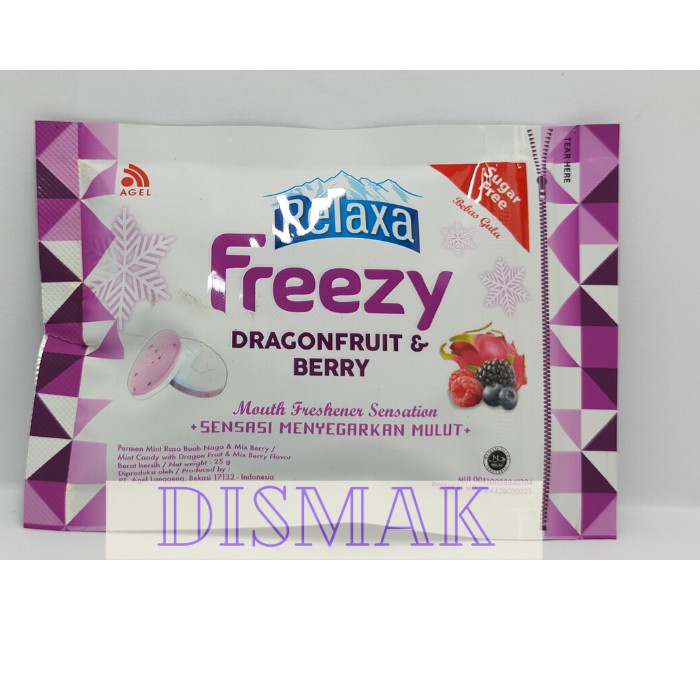 Permen Relaxa Freezy Drogonfruit & Berry