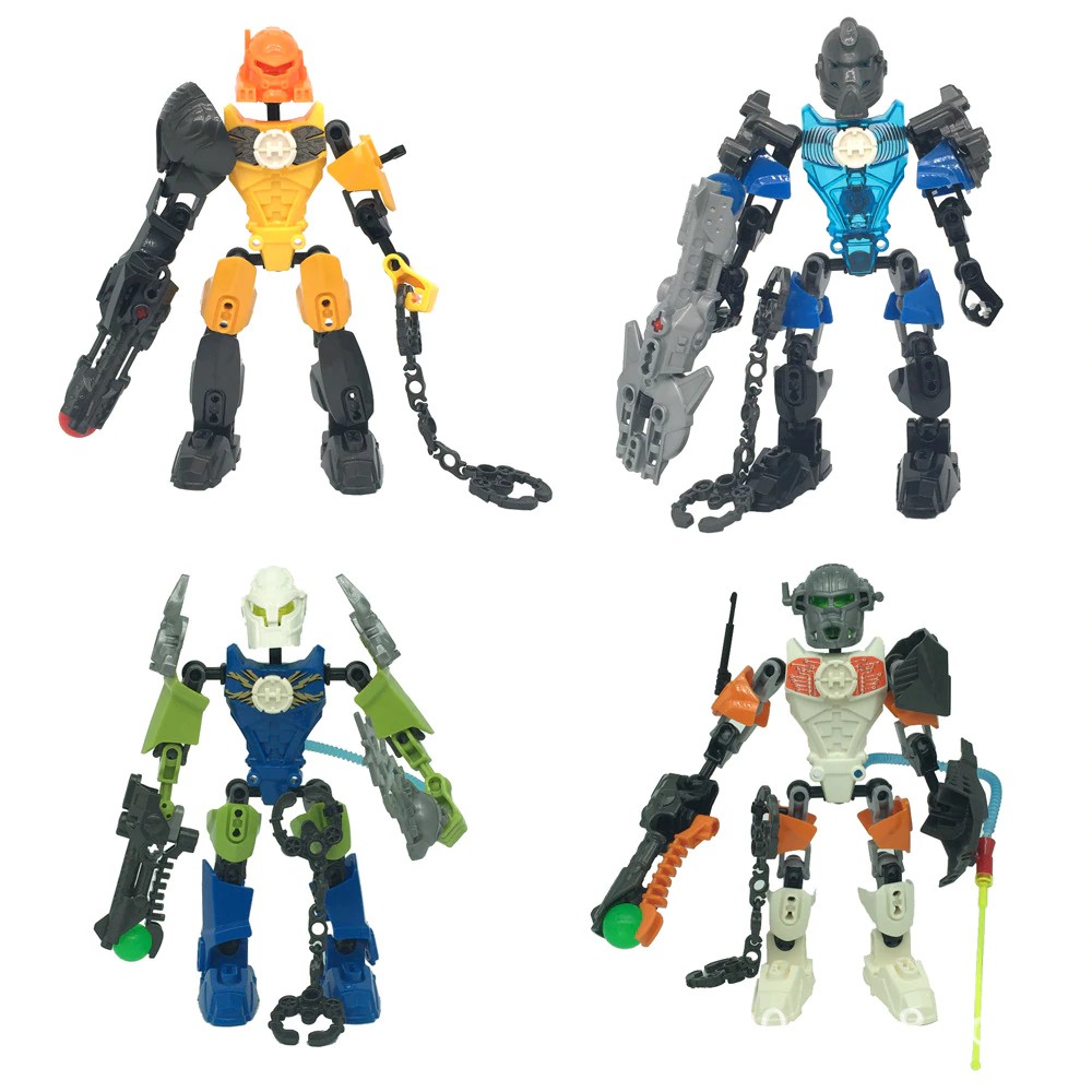 Mainan Lego Anak Bionicle Hero Factory 6.0 Warrior Soldiers NEX SURGE STRINGER EVO Building Block