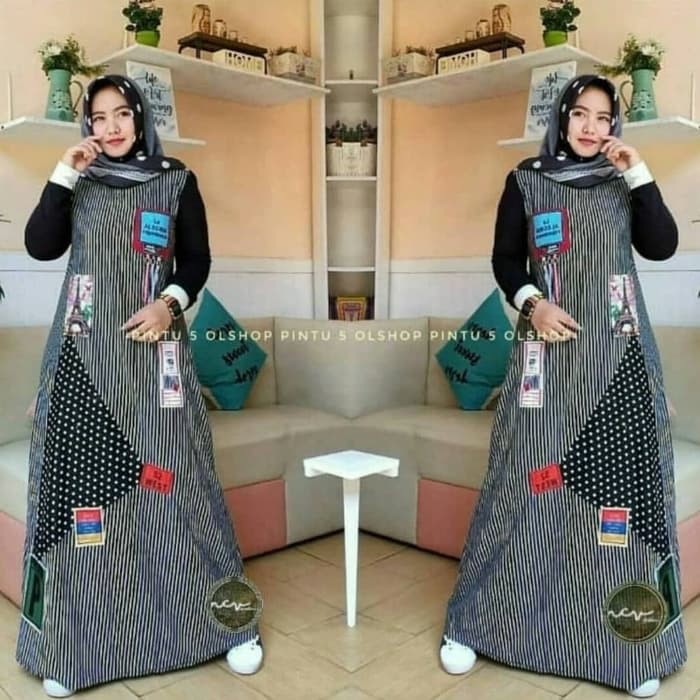 CALISTA DRESS SALUR WANITA GAMIS MAXI