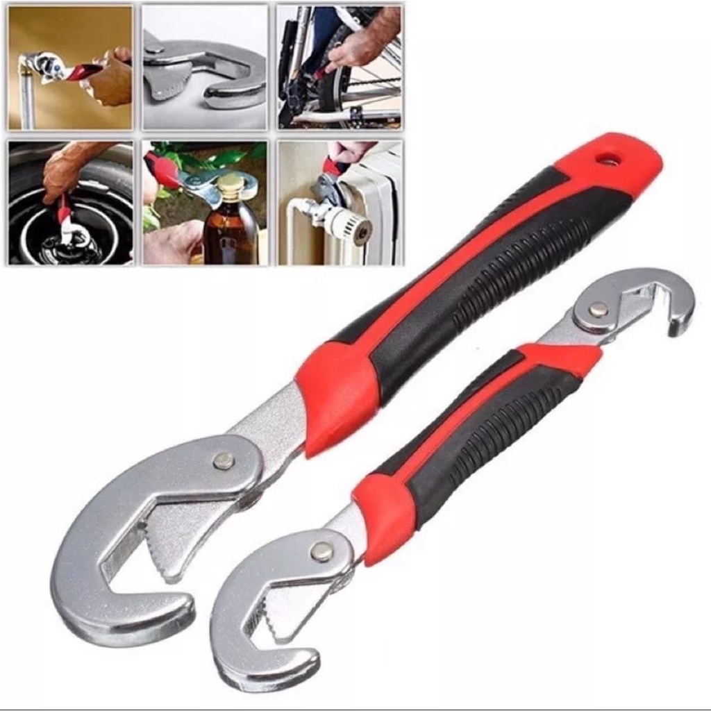 Snap N Grip 2 Set Kunci Inggris Serbaguna Universal Magic Wrench Spanner Tools