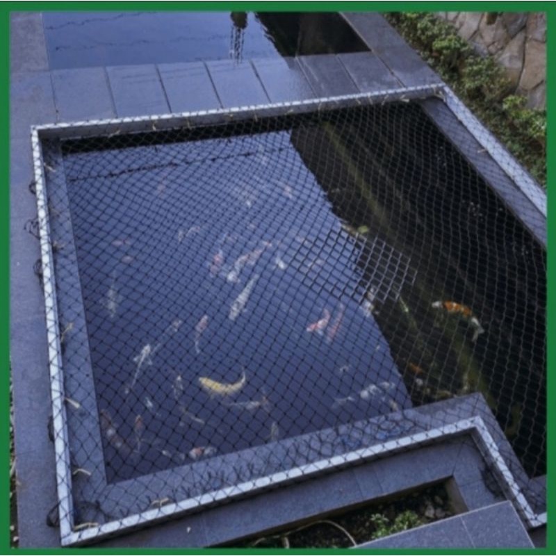 Jaring tutup kolam ikan