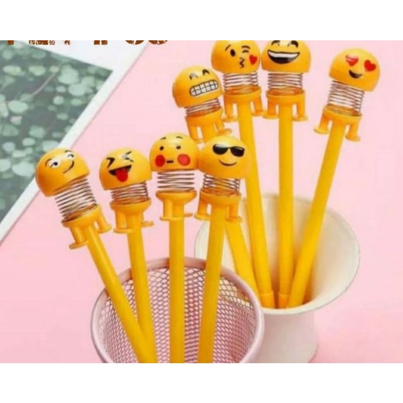 

pulpen emoticon dengan berbagai bentuk wajah yg lucu