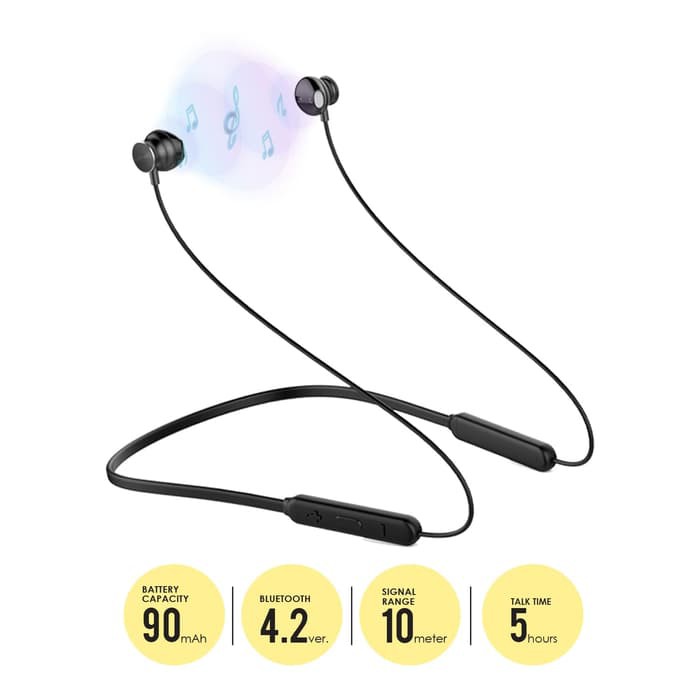 UNEED Sport Bluetooth Earphone Headset Handsfree UEP02B Black