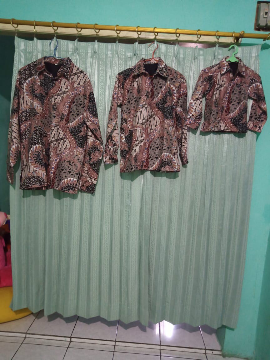 Batik Warna Soft Dusty Purple Salem, Batik Ayah  Anak, Batik Warna Marun Pink Nude