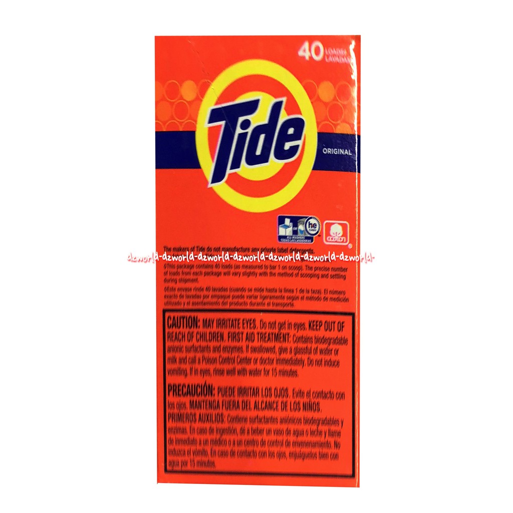 Tide Detergent Powder 1.6kg Tide Deterjen Bubuk Sabun Cuci Baju Sabun Cuci Pakaian Kemasan Kotak Taid Orange Putih