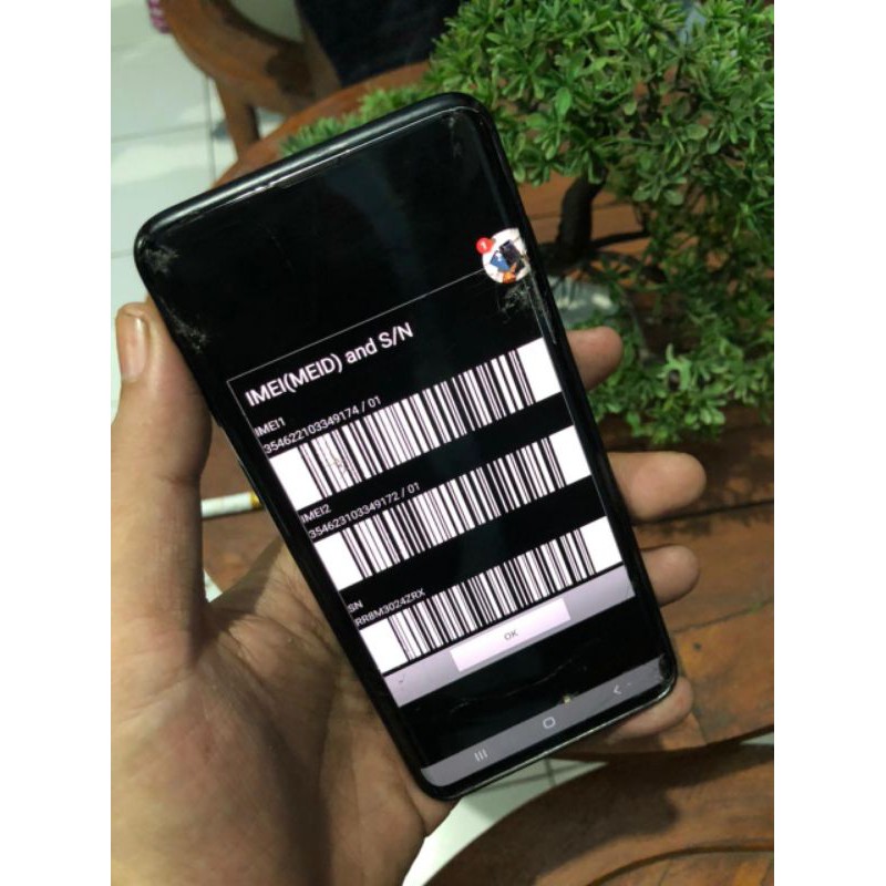 samsung S10 Sein minus layar retak