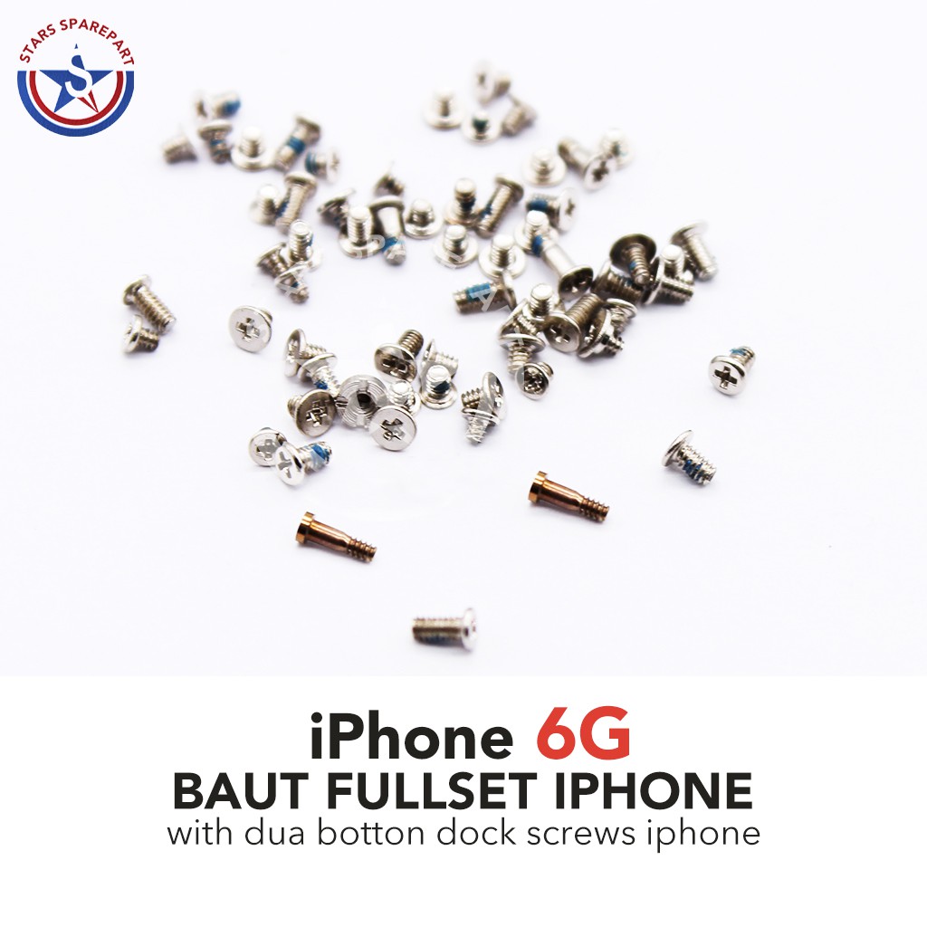 iPhone 6 6G Baut set-screw set full lengkap Original