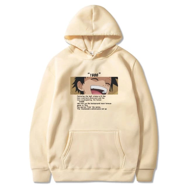 Anime Jumper Hoodie Naruto Smile 1986 II Sweater Anime Pria &amp; Wanita