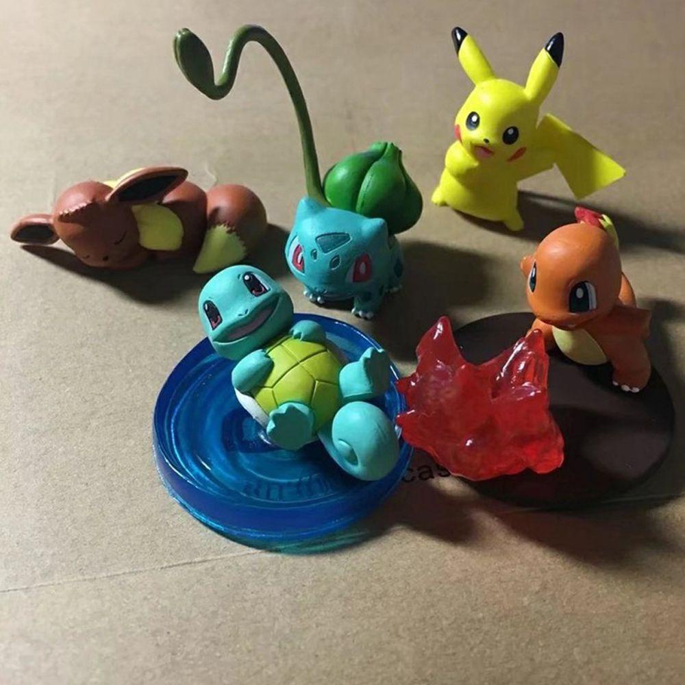 SKJK   Mainan Model Pokemon Koleksi Hadiah Mainan Bulbasaur Charmander Mainan Anak Squirtle Figure Toys