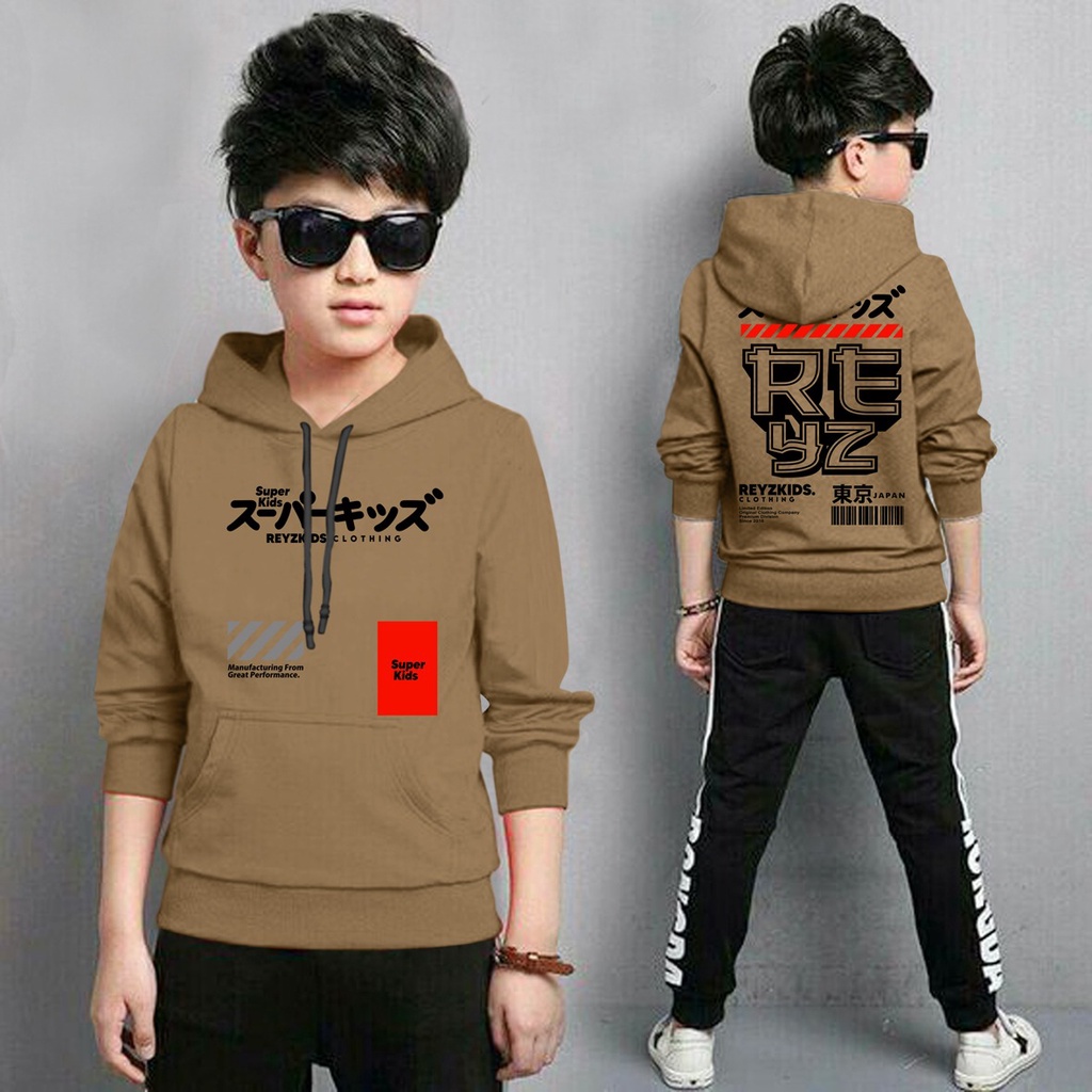 Jaket Anak Laki Laki/Jaket Anak Terbaru/Hoodie Anak Reyz  Gaming Bahan Fleece Tebal 4-11 TAHUN