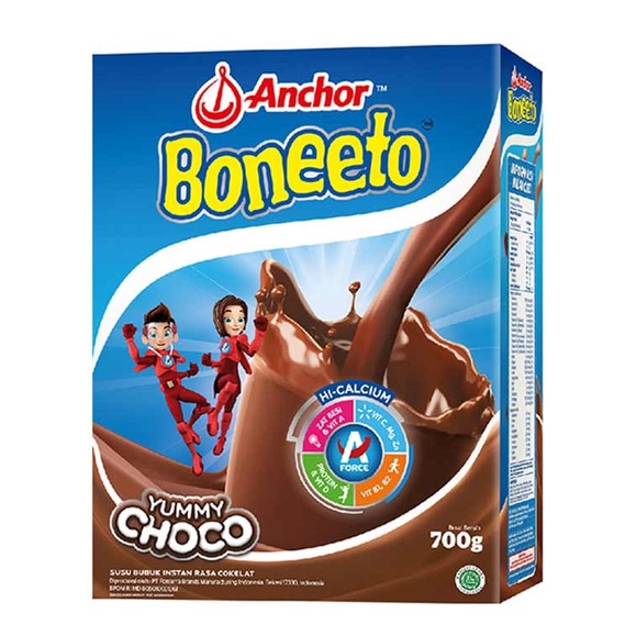 

Hi-Calcium Susu Bubuk Anchor Boneeto Yummy Choco, Vanila 685 Gram box