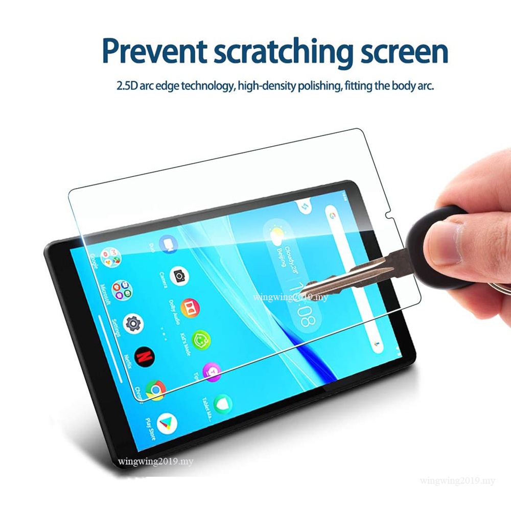 (2 Pak) Pelindung Layar Tempered Glass Full Cover Untuk Tablet Lenovo Tab M8 (HD) 8.0 2019 TB-8505F TB-8505X