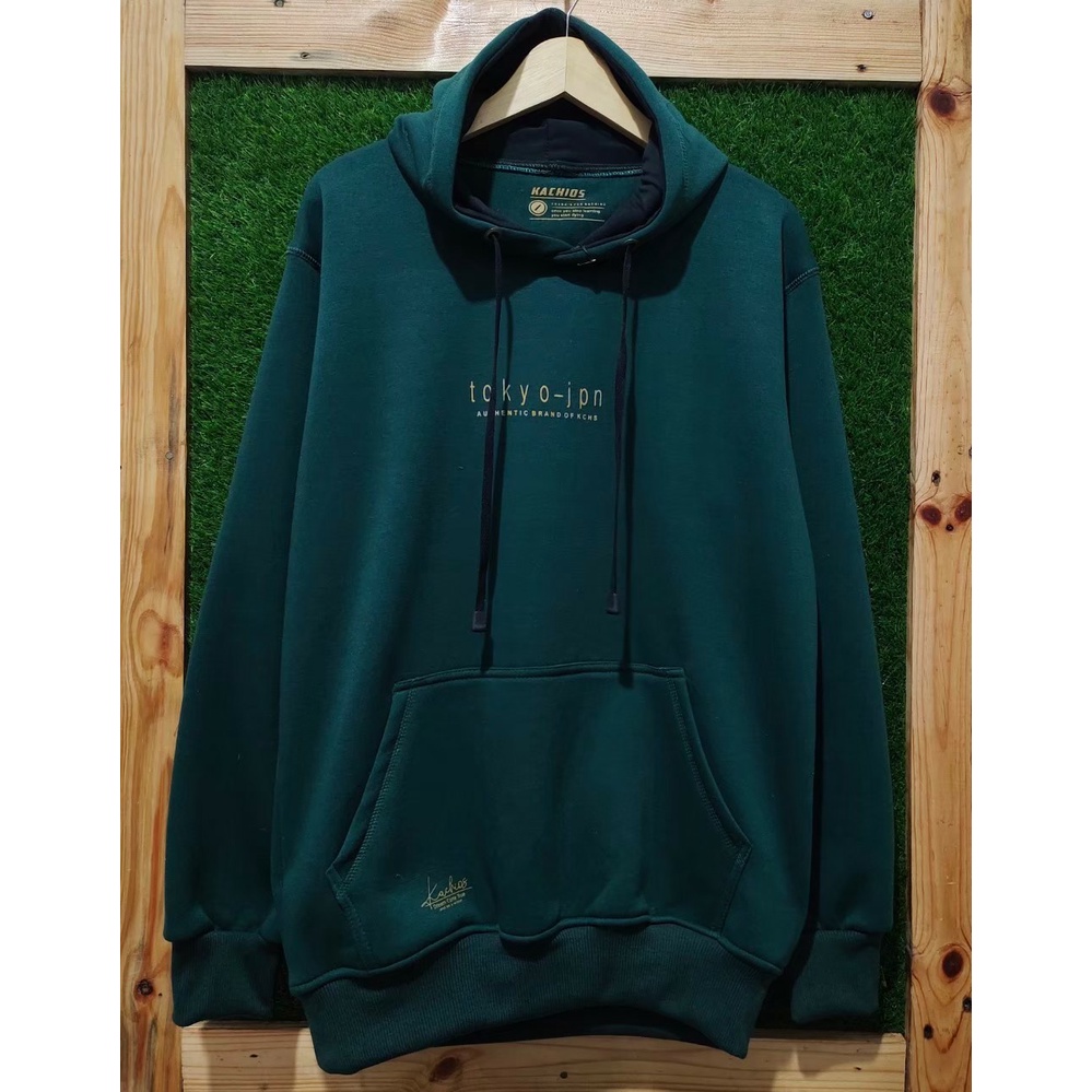 sweater pria distro KACHIOS  hoodie oversize hijau tokyo jpn jamper hoodie premium m l xl xxl Aaqil22Shop