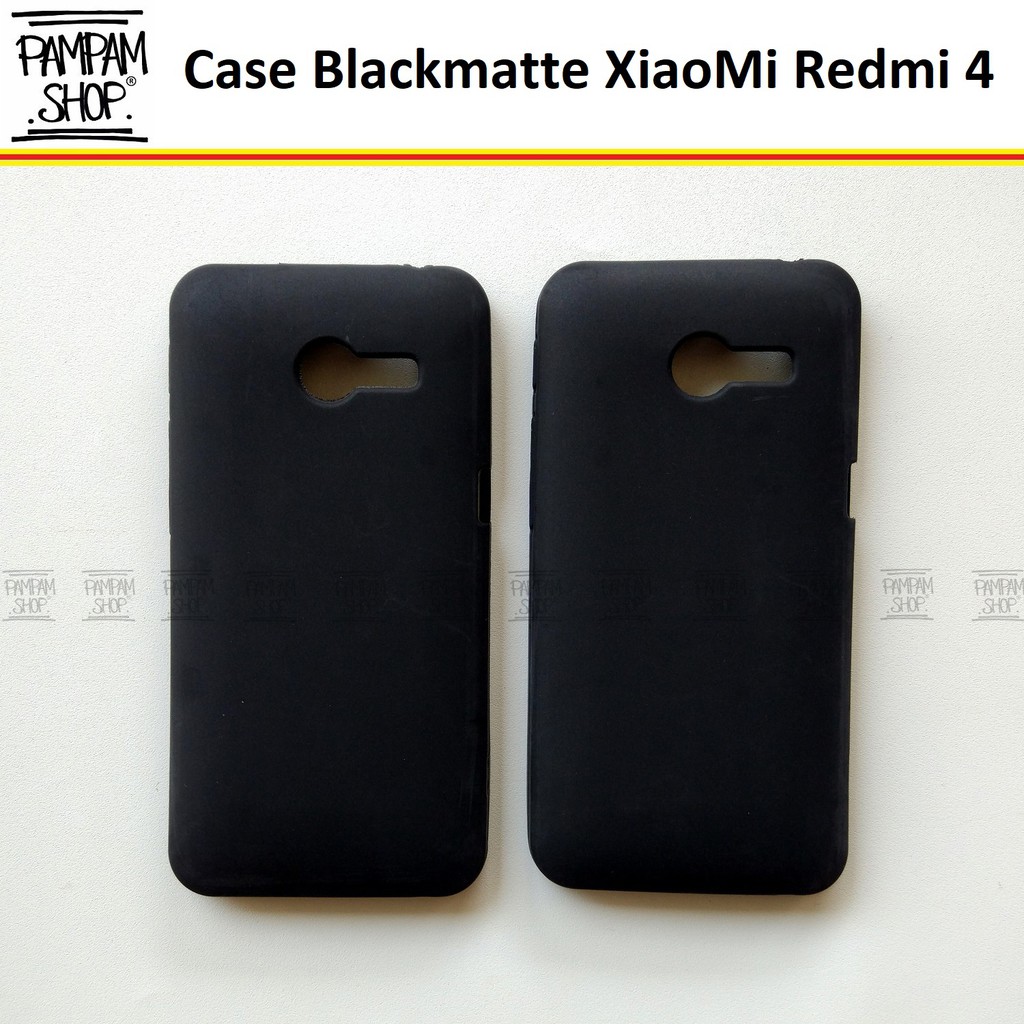 Soft Case Slim Black Matte XiaoMi Redmi 4 Ultrathin Ultra Thin Silikon Silicone Blackmatte Softcase