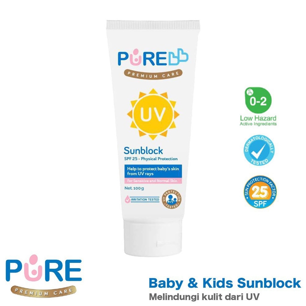 Pure BB UV Sunblock Tabir Surya Anak Bayi PureBB Baby Kids SPF 25