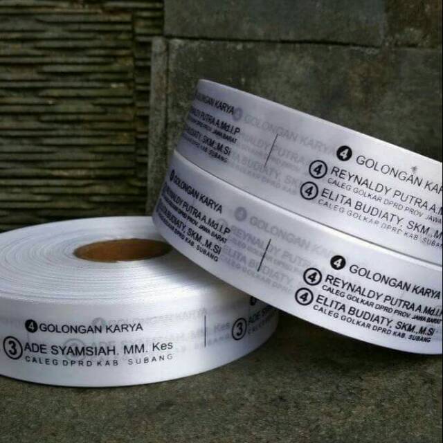 LABEL BAHAN SATIN UNTUK LABEL MEREK  BAJU  KAOS  JAKET CELANA 