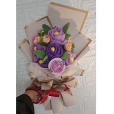 

Buket bucket bouquet hijab dan coklat