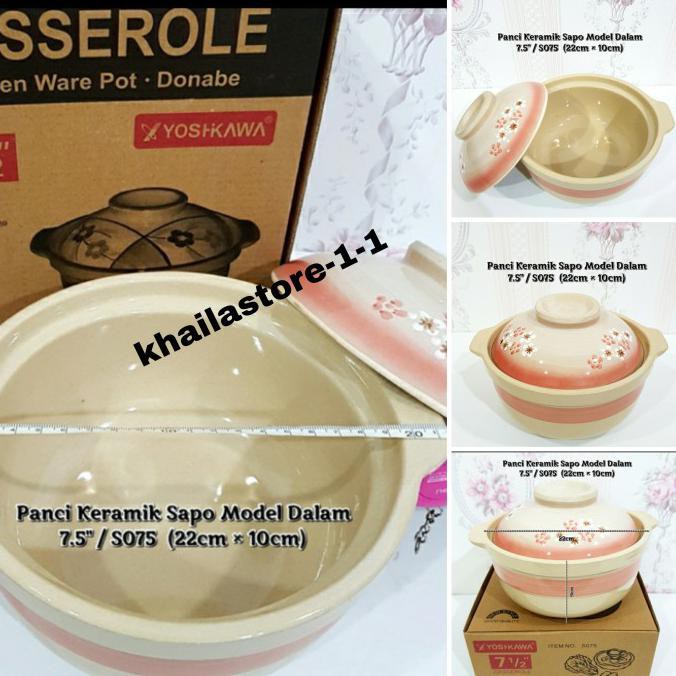 mangkok sapo keramik 7 1/2 dalem/panci sapo tahu
