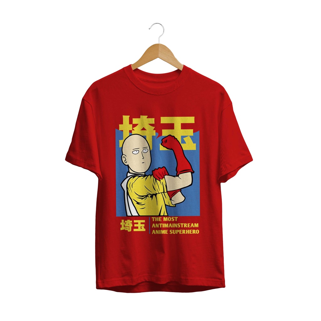 KAOS DISTRO MANGA JAPAN LOGO SAITAMA THE MOST HERO PREMIUM SERIES