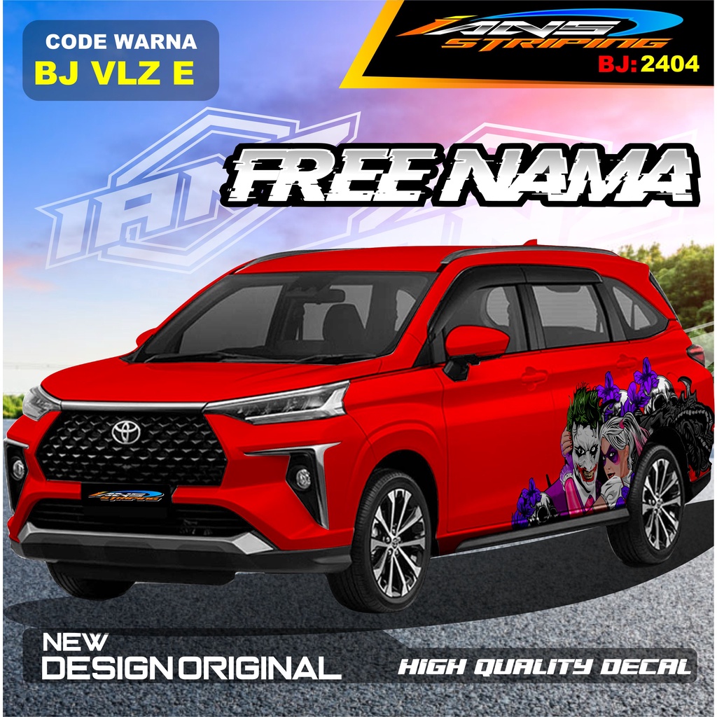 STIKER DECAL MOBIL AVANZA VELOZ / VARIASI STIKER MOBIL XENIA REBORN / STICKER DECAL MOBIL PAJERO / STIKER MOBIL