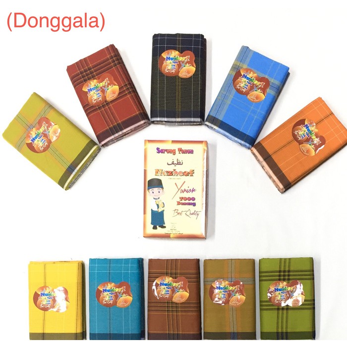 Sarung Anak Kecil Motif Kombinasi Kotak Wadimor Wadimoor Kids S GZ988  Nazheef 7000 Benang (Grosir