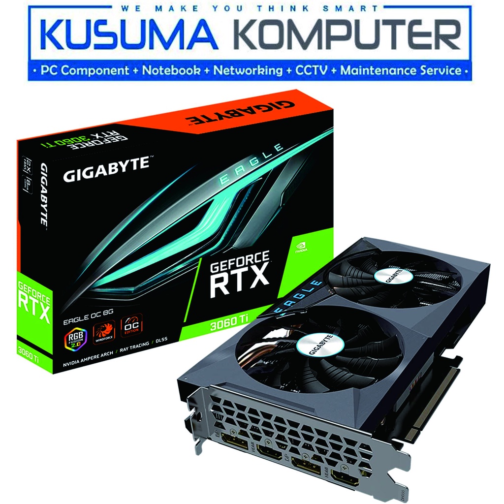 Gigabyte GeForce RTX 3060 Ti EAGLE OC 8GB GDDR6 GV-N306TEAGLE OC-8GD 2.0