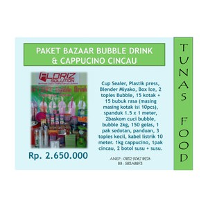 

Paket Bazaar Buble drink & cappucino cincau