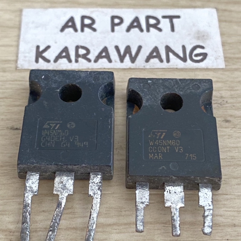 mosfet cabutan W45NM60 45N60 mosfet smps original cabutan