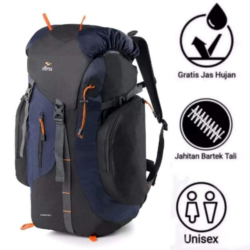 TAS RANSEL CARRIER-GUNUNG 55-60 ltr, ELBRUS, TAS RANSEL GUNUNG-KERIL 55-60 ltr