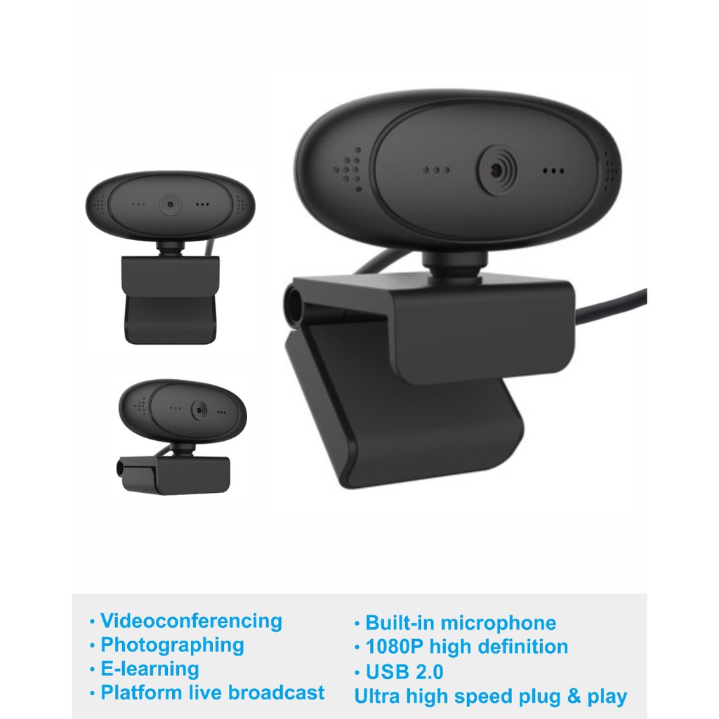 WEBCAM PC02 OVAL 1080P HD