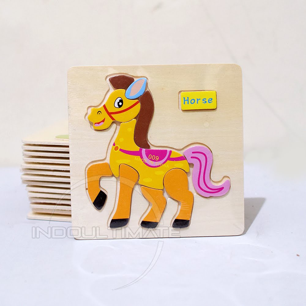 Mainan Puzzle Kayu TO-A12 tebal AMAN Besar & Kecil lucu Mainan Edukasi Edukatif genggam motorik Anak bayi balita Kids toys murah bagus-8