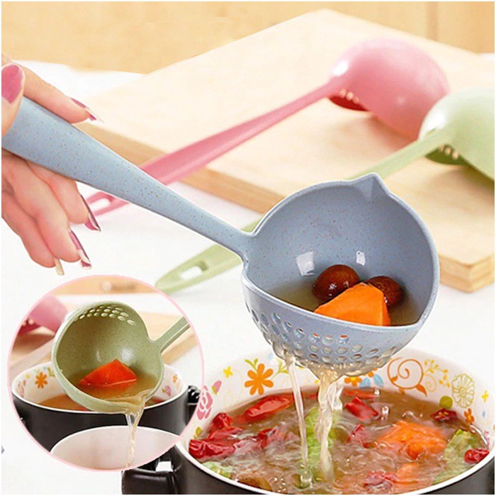 [ ABJ ] Centong Sayur Sup Saringan 2 in 1