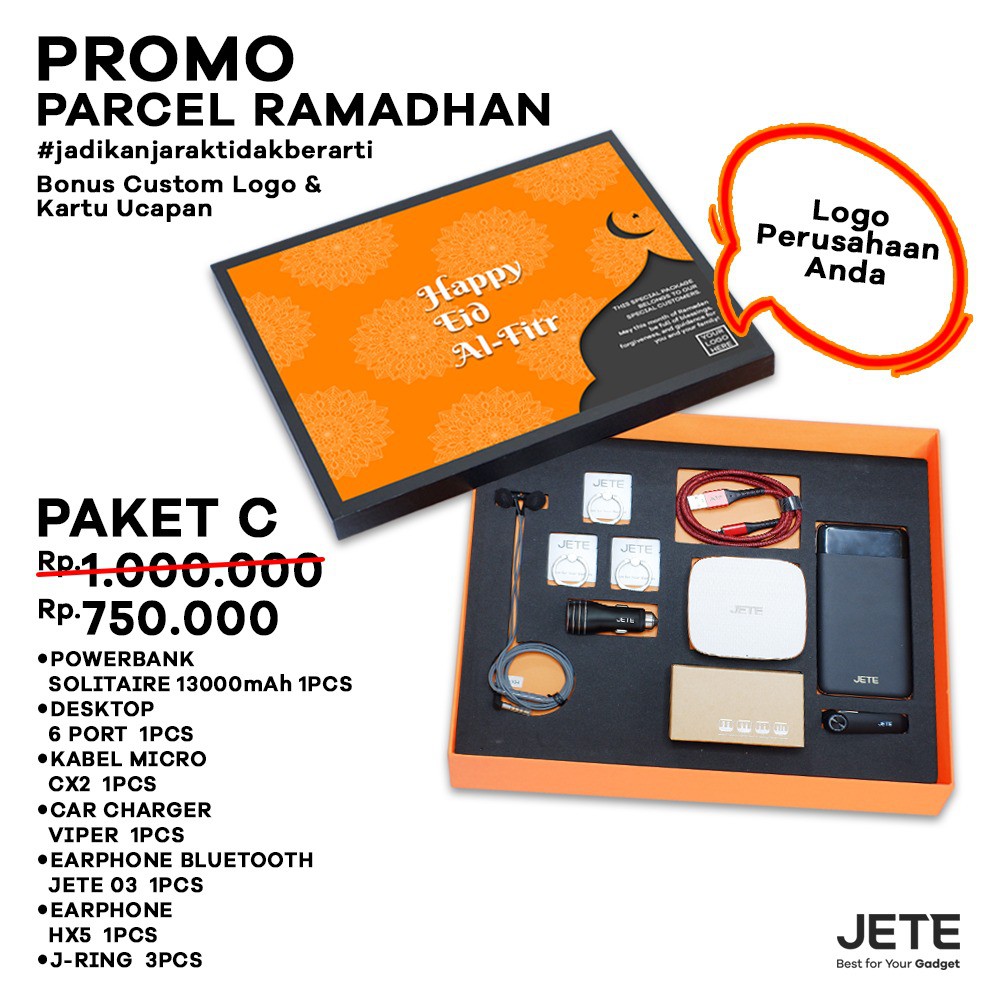 Parcel Lebaran JETE  Custom Logo Perusahaan - Paket C