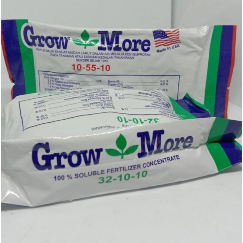 pupuk daun growmore 321010 kemasan 100gr