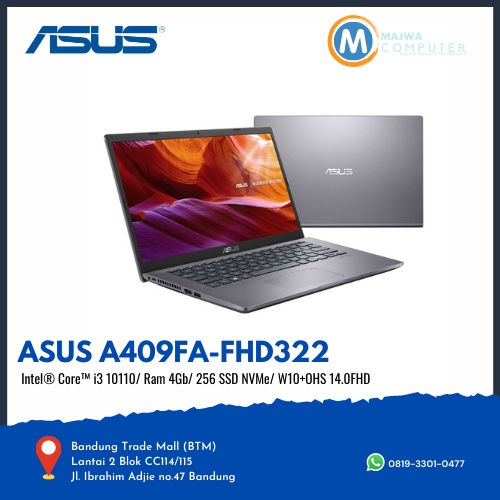 ASUS A409FA FHD322 i3 10110 4Gb 256 SSD W10+OHS 14.0FHD