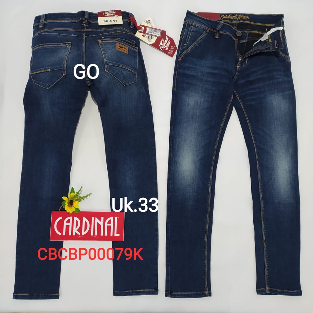 gof 33 CARDINAL CBCBP Celana Panjang Jeans Pria Pencil Stretch Slimfit Super Skinny Sobek Bermuda