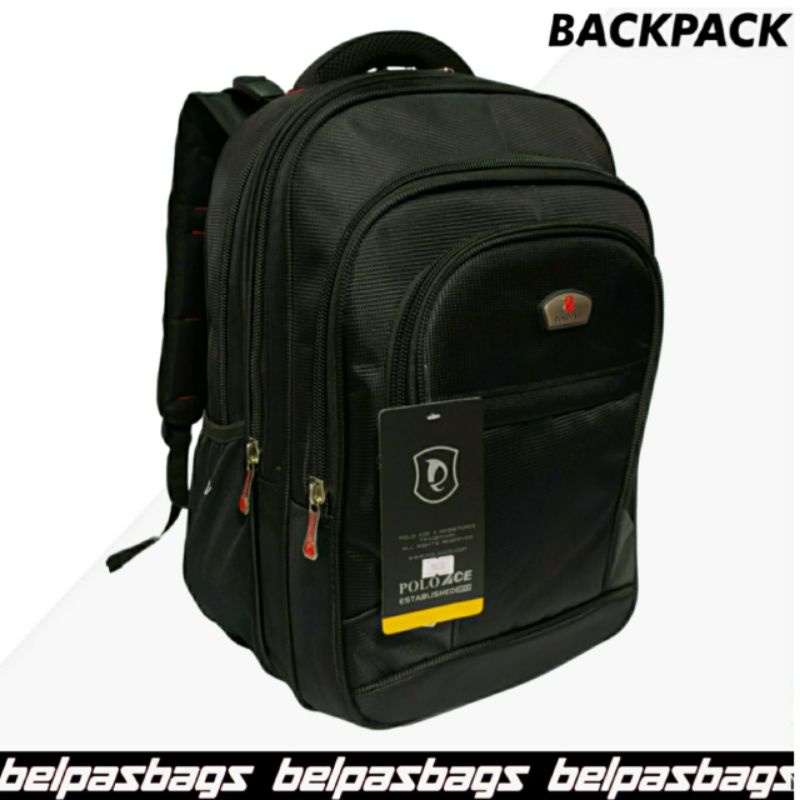 Tas ransel laptop backpack tas kerja tas travel polo Ace 90301