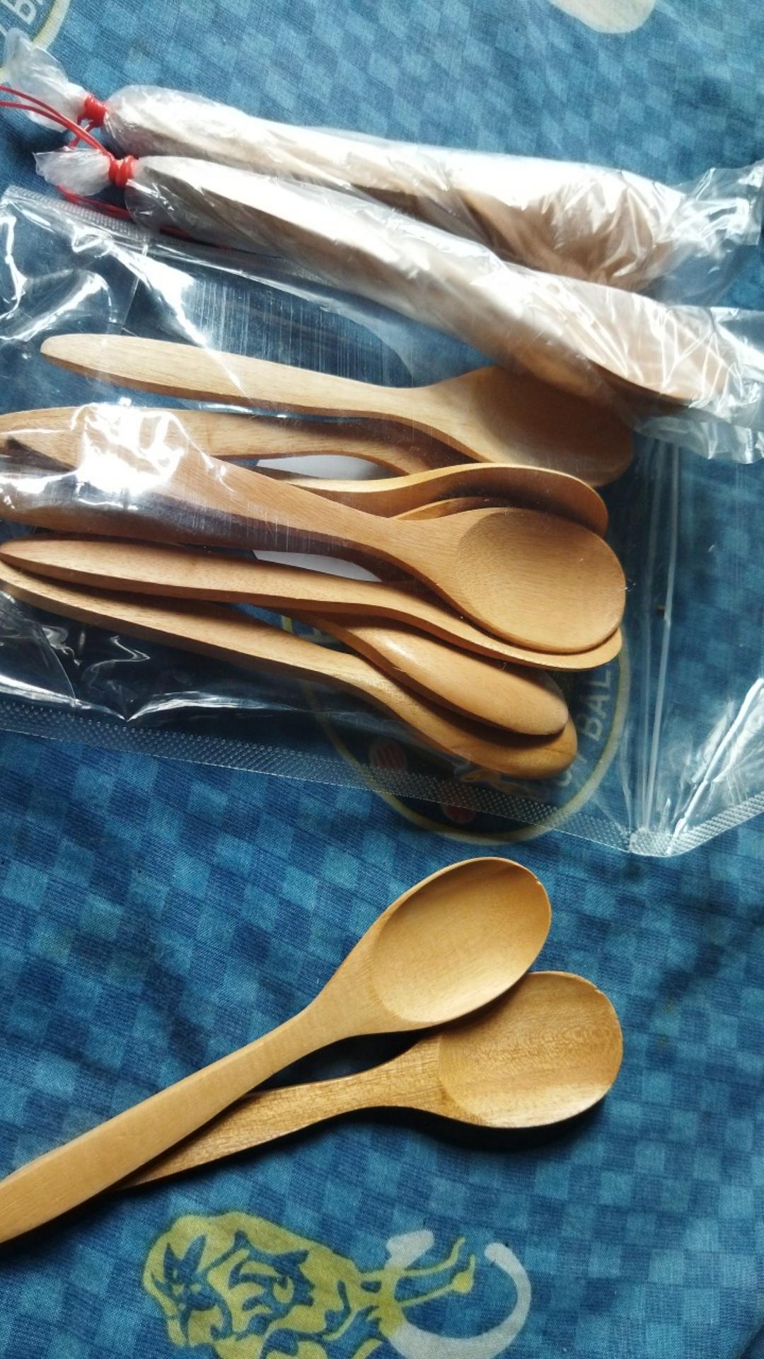 Sendok Madu Sendok Kayu Mahoni Asli Tanpa Cat