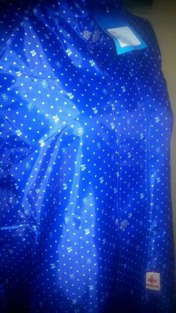 Jas Hujan Polkadot Nylon Parasut Fiesta Monas / Jas Hujan Wanita / Jas Hujan Motif Bagus Laris Laku