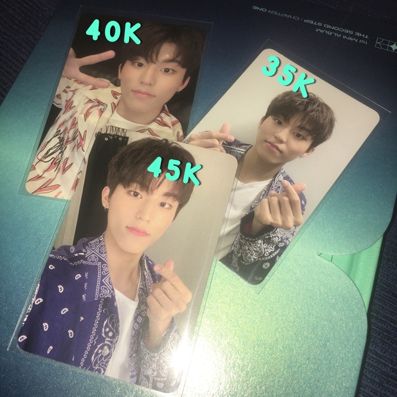 READY PC PHOTOCARD JEONGWOO CHAPTER 2 CH 2 BENEFIT KTOWN4U KTOWN LOVE SIGN SELFIE WHITE BLACK VER